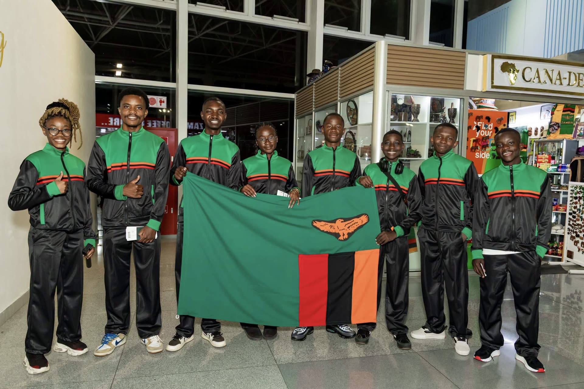 Team Zambia at an AI for Good event
